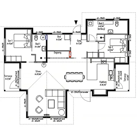 Feriehus Modern With Panoramic Views Near Gautefall *