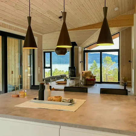 Modern With Panoramic Views Near Gautefall Treungen