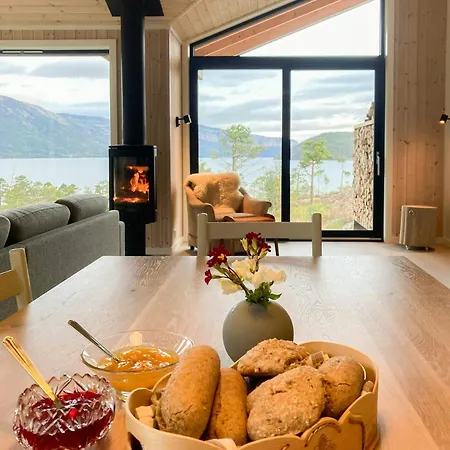 Modern With Panoramic Views Near Gautefall Treungen