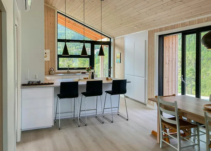 Modern With Panoramic Views Near Gautefall *