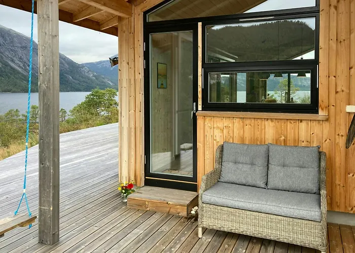 Modern With Panoramic Views Near Gautefall Treungen